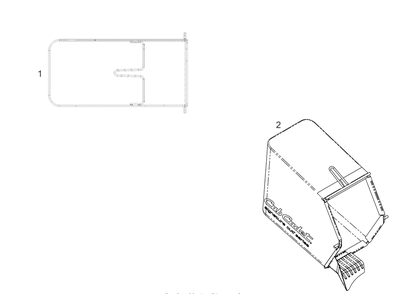 Grassbag Diagram and Parts List for SC500EQ (12ACP2J6710)(2019) Cub Cadet Lawn Mower